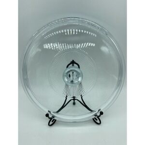 Pyrex Replacement Lid Clear 624 C Round 8 3/4" Made‎ USA Blue Tint